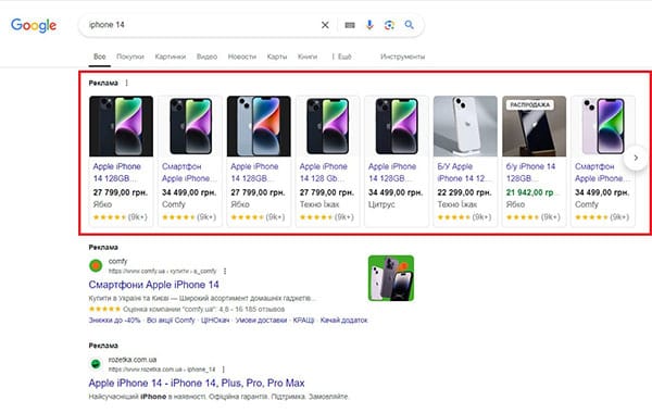 Контекстная реклама 3 Товарная реклама Google Shopping