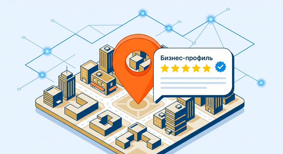 Локальное SEO-продвижение: поиск компании на Google Картах через смартфон